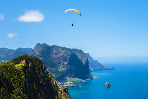 Uitzicht vanaf de levada's op Madeira