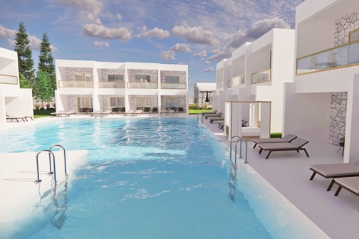 Zwembad bij Serenity Aqua