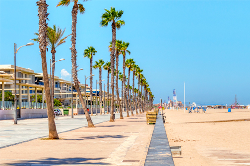 Playa de la Patacona in Valencia