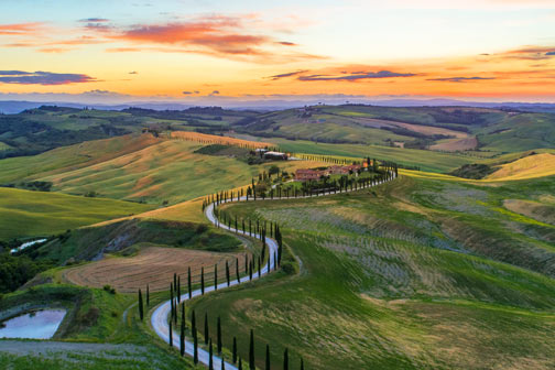 Landschap in Toscane Italie