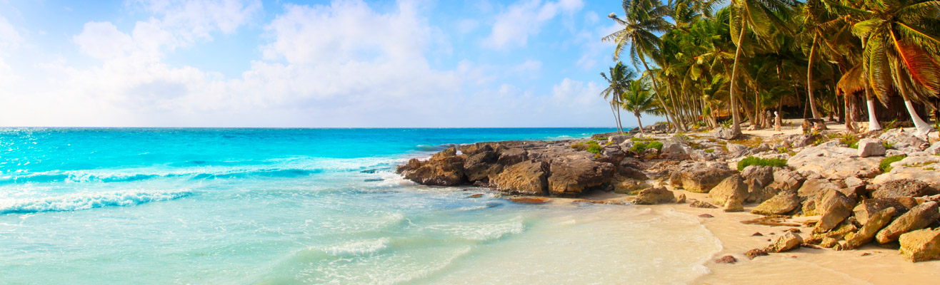 Kijk je ogen uit op het hagelwitte zandstrand in Mexico