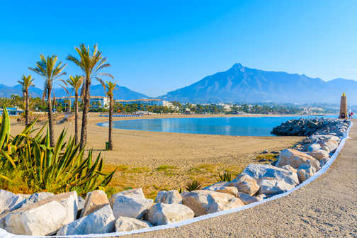 Strand in Andalusië in november