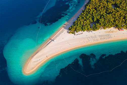 Zlatni Rat in top 10 mooiste plekken Kroatië